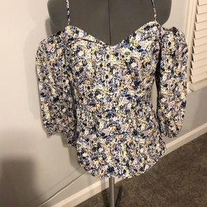 Corset style off shoulder blouse
